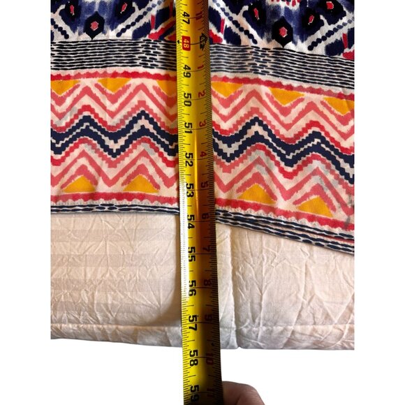 Cremieux XS Women Maxi Dress Boho Geometric Print Sleeveless Halter Summer Beach - Picture 8 of 10